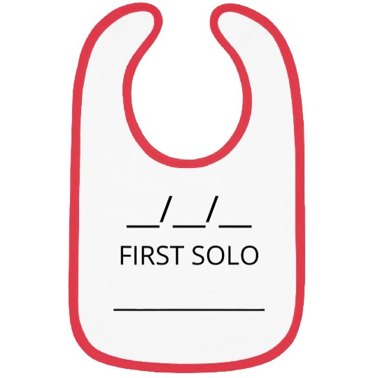 First Solo Tail Flight School Instructor Private Bibs