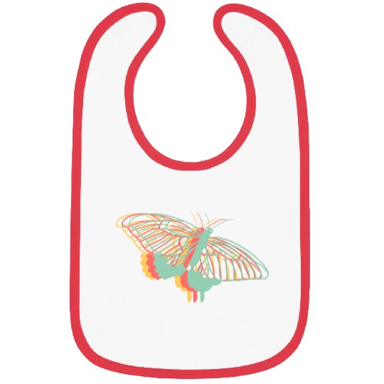 Explore Butterfly Geometric Cute Artistry Bibs