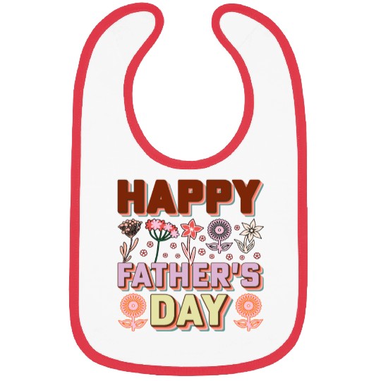 Happy Father's Day Card with Text Bibs