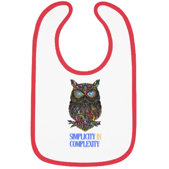 Abstract Art, Simplicity In Complexity,Owl Bibs