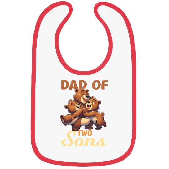 Strong Bear with Baby Bear for a Bear lover Bibs