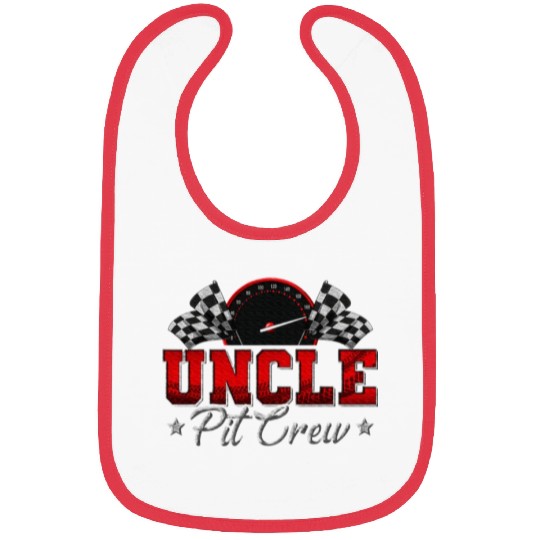 Pit Crew Race Car Racing Uncle Family Birthday Bibs