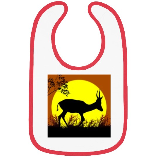 deer sunset Bibs