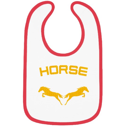 Horses Double Horse Riding Horsepower Lover T Bibs