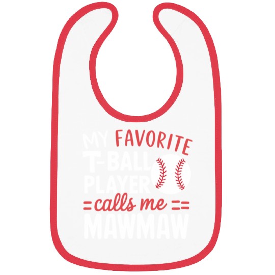Baseball Grandma Grandmother Grandparents Day Bibs