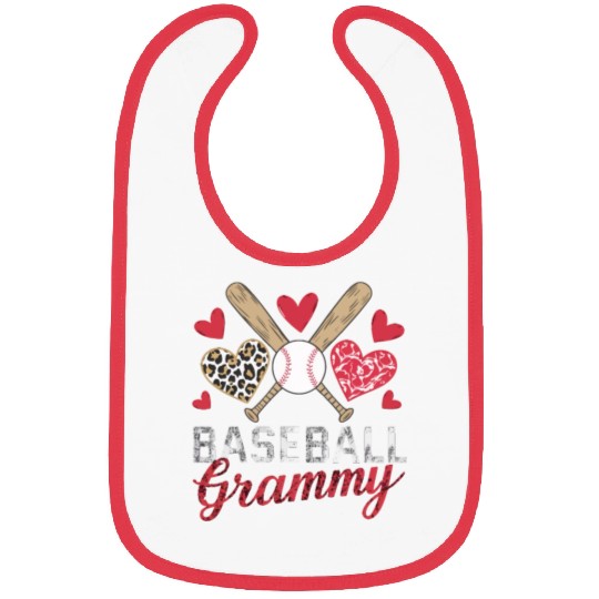 Baseball Grandma Grandmother Grandparents Day Bibs
