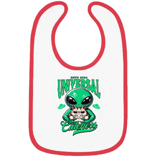 Intergalactic Cat and extraterrestrial Alien Bibs