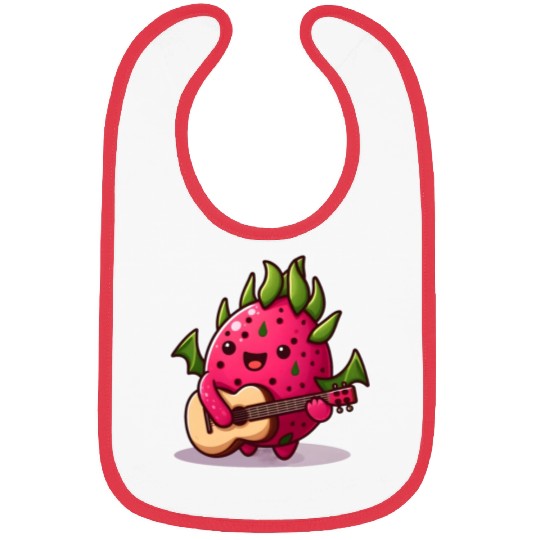 Dragon fruit plays guitar Bibs