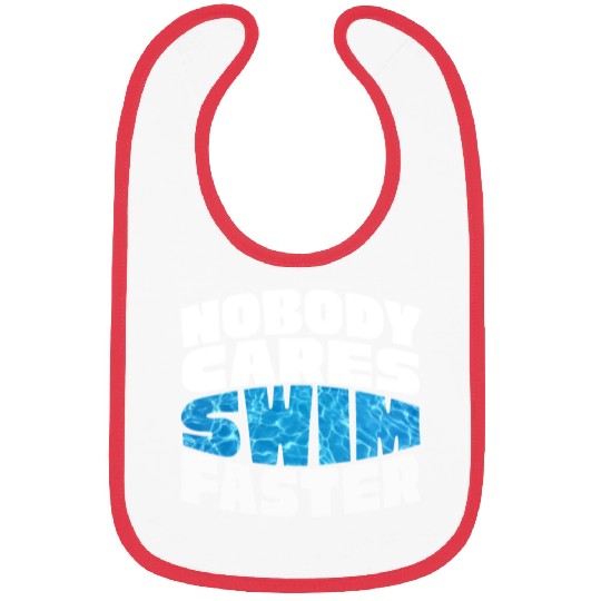 Water Texture Nobody Cares Swim Faster Summer Bibs