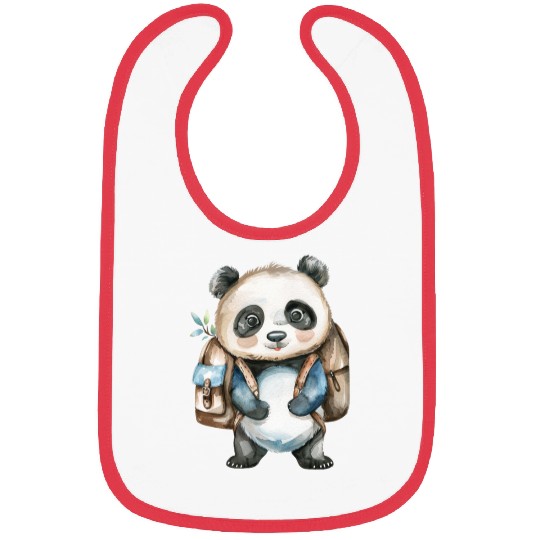 Watercolor Cute School Animals, Back to School Bibs