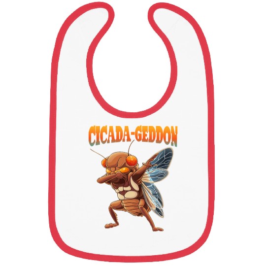 Funny Dabbing Cicada 2024 Dab Bibs