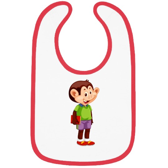 kids monkey Bibs