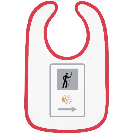 Way of St. James Pilgrim Camino Shell Sign Bibs