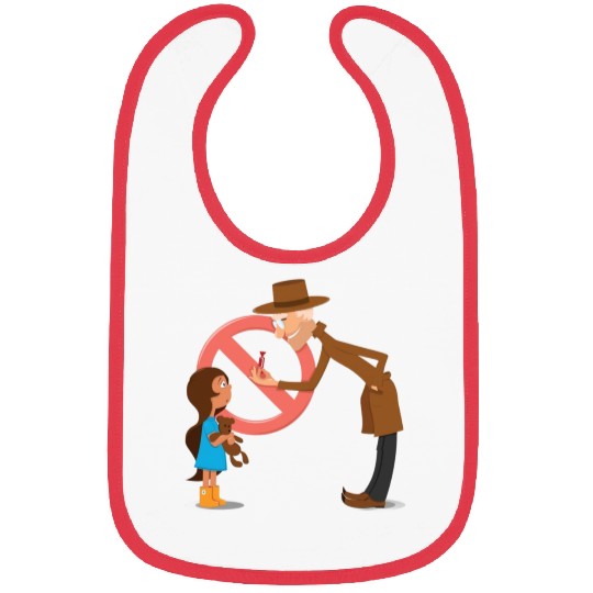 Prevents the child from going with a stranger Bibs