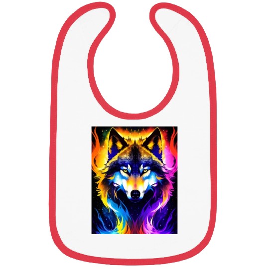 Cosmic Wolf Bibs
