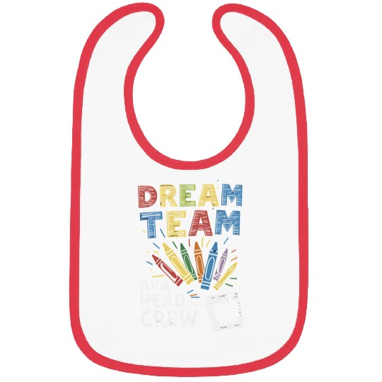 Head Start Dream Team Squad Teacher Back To School Bibs