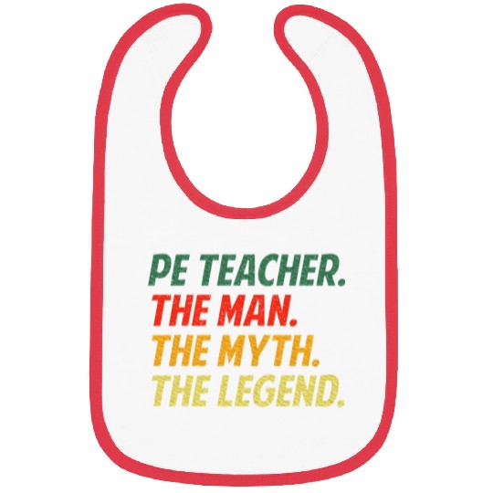 Cool PE Teacher Art Physical Education Teacher Bibs