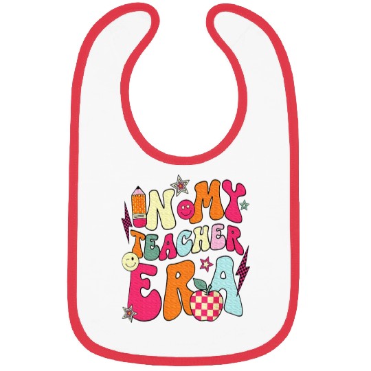 In My Teacher Era Teacher Bibs