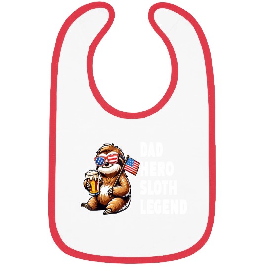 American sloth dad Bibs
