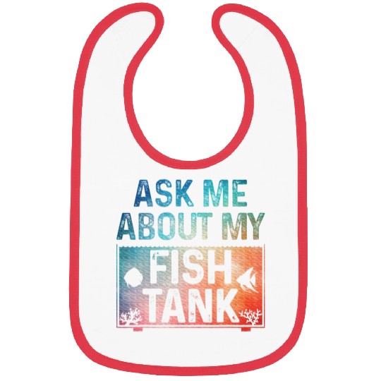 Fish Tank Art Fish Tank Aquarium Lover Bibs