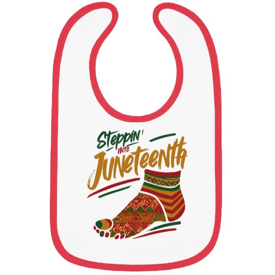 Stepping into juneteenth 1865 independence day Bibs