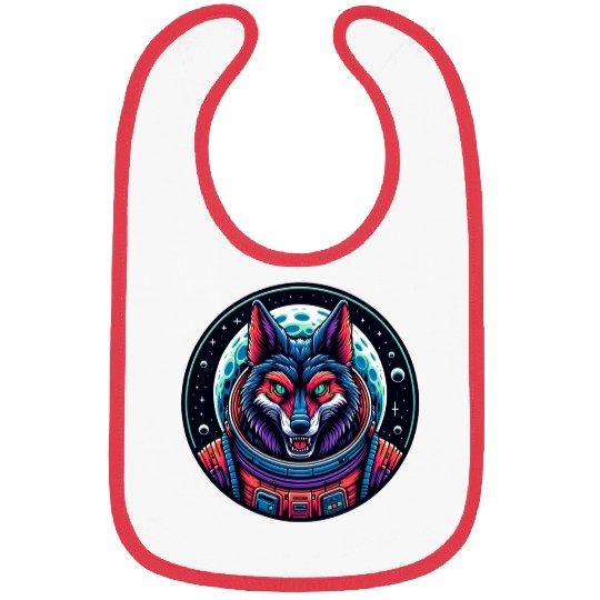 Space wolf alien Bibs