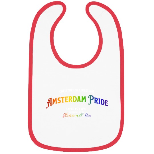 Amsterdam Gay Pride Colors Of Rainbow LGBTQ+ Bibs
