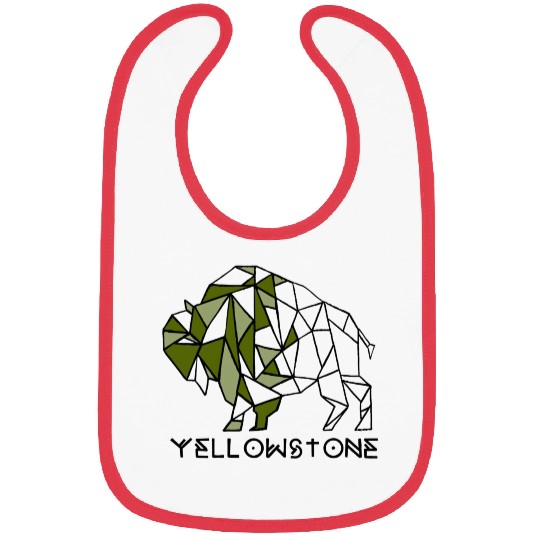 Army Green YStone Bison Design Bibs