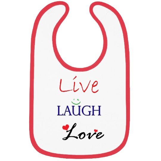 Live Laugh Love Bibs