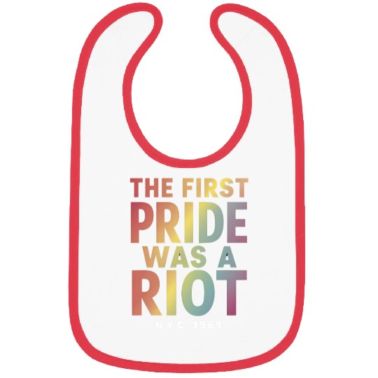 The First Pride Was A Riot LGBT Gay Ally Rainbow Bibs