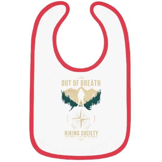 Out of Breath Hiking Society Hiker Nature Love Bibs