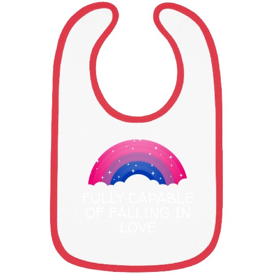 Capable of Falling in Love Bisexual LGBTQ Bi Pride Bibs