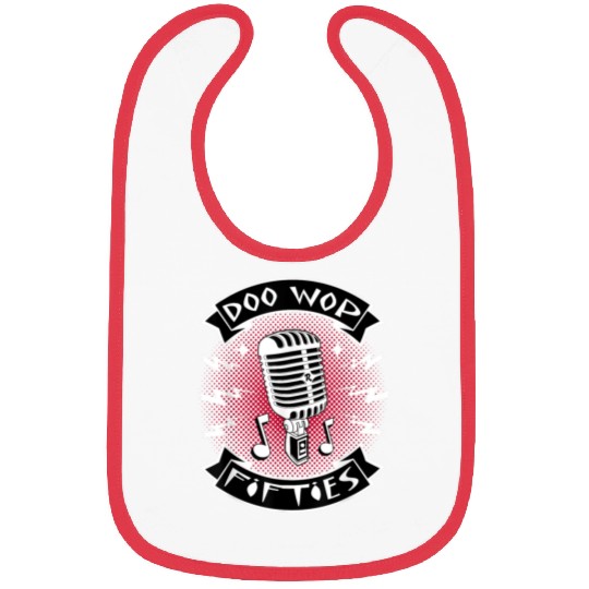 Doo Wop Clothes Vintage Microphone Bibs