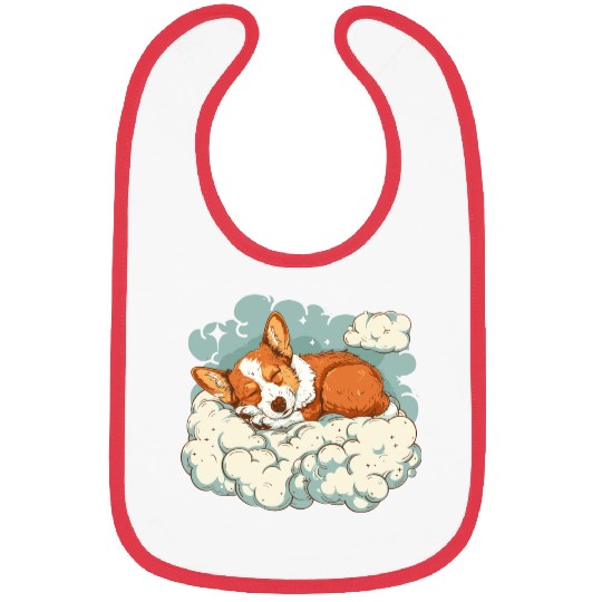 Corgi Cloud Dreamer Bibs
