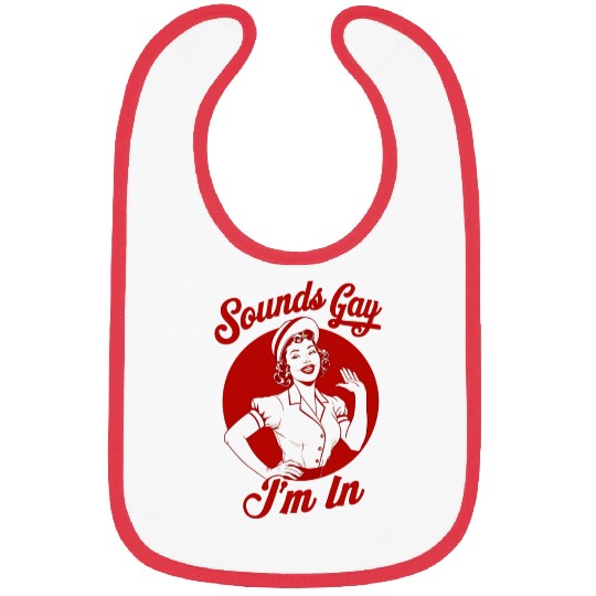 Sounds Gay I'm In Vintage Lesbian Cowgirl Howdy Bibs