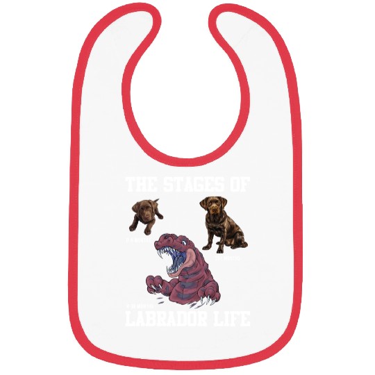 Labrador Lovers STAGES OF A LABRADOR LIFE Bibs