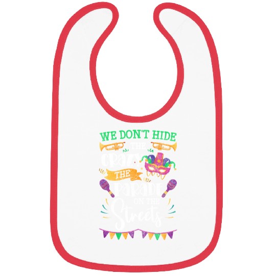 Mardi Gras Music Louisiana Queen Bibs