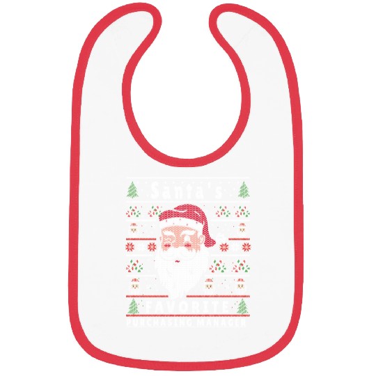 Santas XMAS Ugly Christmas Purchasing-Manager Bibs
