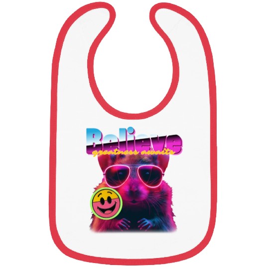 Believe Greatness Awaits Inspirational Bibs