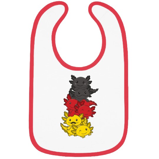 German Flag Axolotl German Germany Bibs