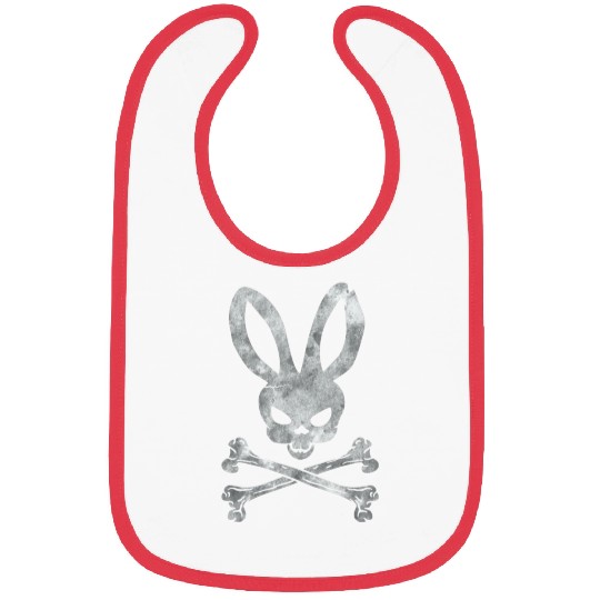 Funny Easter Bunny Crossbones Bibs