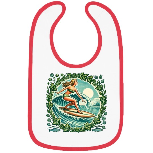 Surfer Girl Bibs