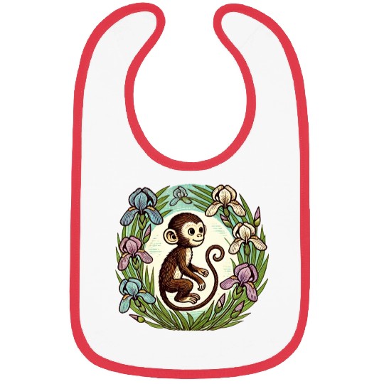 Iris Monkey Bibs