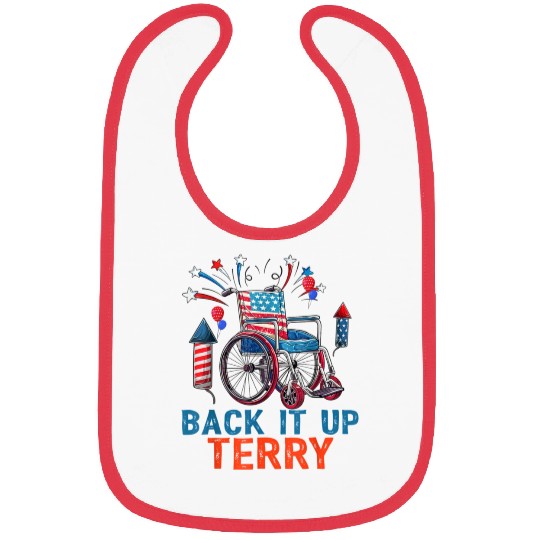 Back Terry Fireworks 4th July Bibs