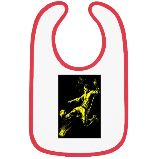 Dynamic Footballer,Illustration of Football Player Bibs