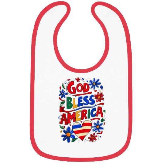 God Bless America Bibs