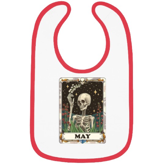 May Gothic Tarot Card - Lily of the Valley & Skele Bibs
