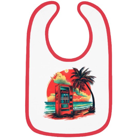 Retro Soda Machine Beach Bibs
