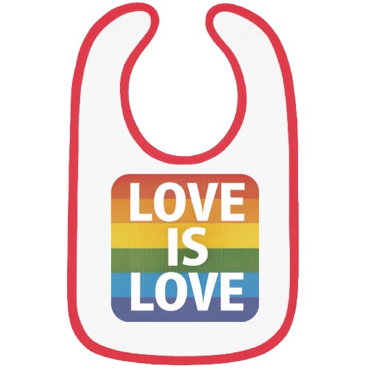 LGBTQ Love is Love Bibs