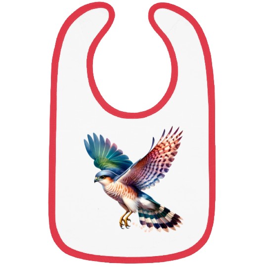 Collared Sparrowhawk in Flight Bibs